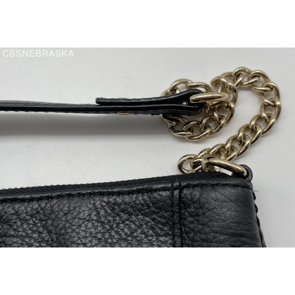 KATE SPADE NEW YORK Black Women's Solid Leather‎ Shoulder Bag